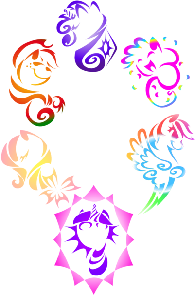 Colorful Tribal Tattoo Designs - My Little Pony Tribal Transparent PNG - 500x647 - Free Download on - Tattoo Transparent PNG Free Download