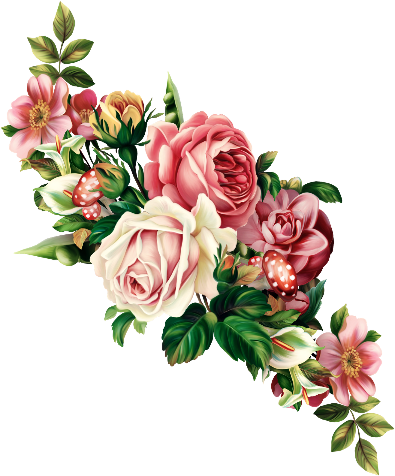 Rosen Bilder, Blumen Bilder, Blumen Zeichnung, Poesiealbum, - Flowers Png - Free Transparent PNG Clipart Images Download. - Tattoo Transparent PNG Free Download