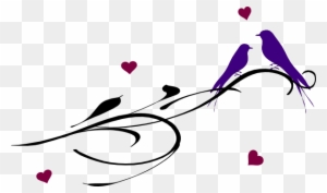 Love Birds On Branch Clip Art Download - Love Birds Tattoos - Free Transparent PNG Clipart Images Download. - Tattoo Transparent PNG Free Download