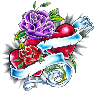 18 Best Heart Tattoo Drawings Images On Pinterest - Heart And Rose Tattoo - Free Transparent PNG Clipart Images Download. - Tattoo Transparent PNG Free Download