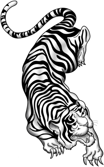 Png Transparent Download Drawing Tiger Ink - Tribal Tiger Transparent PNG - 372x600 - Free Download on - Tattoo Transparent PNG Free Download