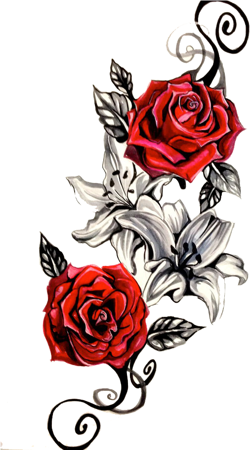 Tattoo Clipart Rose - Rose Tattoo Png - Free Transparent PNG Clipart Images Download. - Tattoo Transparent PNG Free Download