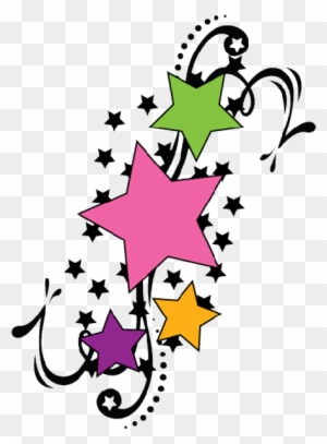 Shooting Star Tattoos- High Quality Photos And Flash - Stars Design Colorful - Free Transparent PNG Clipart Images Download. - Tattoo Transparent PNG Free Download
