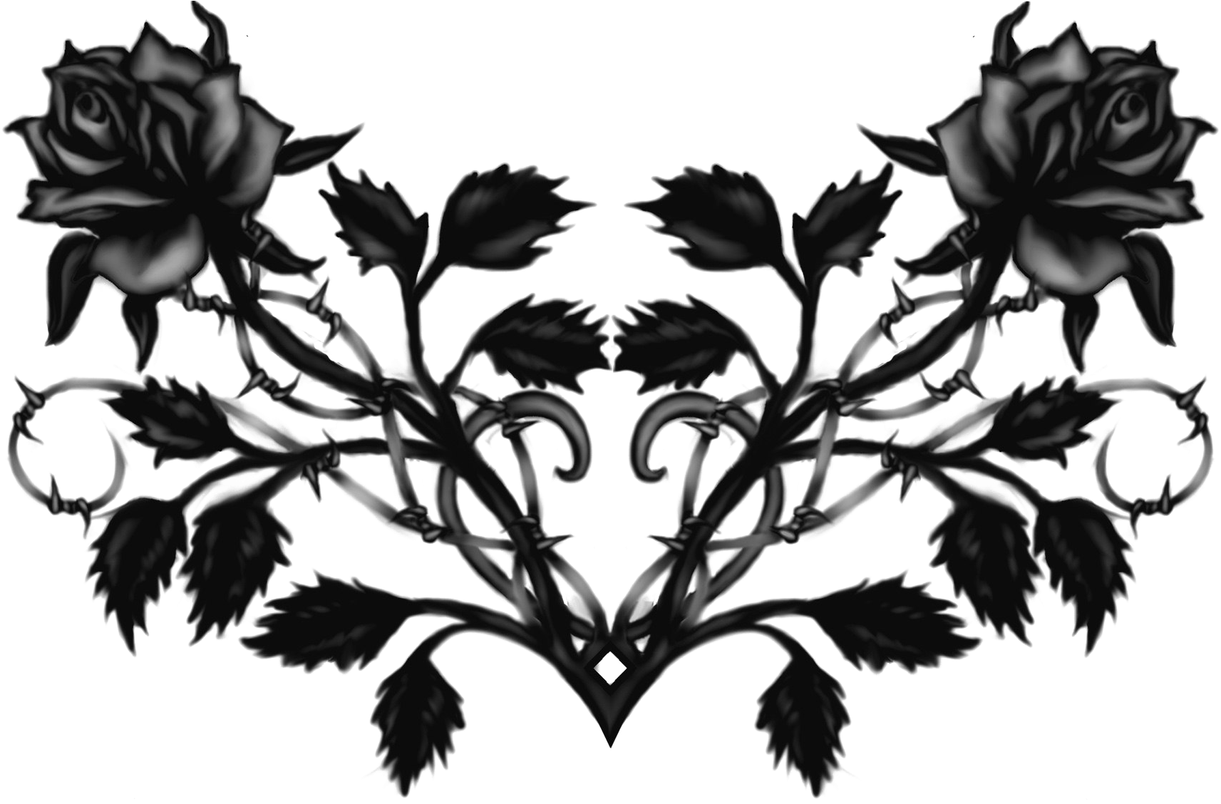 Goth Tattoo Png Free Download - Gothic Flowers Transparent PNG - 1727x1127 - Free Download on - Tattoo Transparent PNG Free Download
