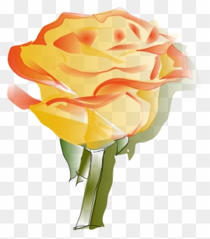 Yellow Rose Clip Art Free - Yellow Rose Tattoo Designs - Free Transparent PNG Clipart Images Download. - Tattoo Transparent PNG Free Download