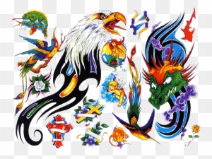 Colour - Color Tattoos Design - Free Transparent PNG Clipart Images Download. - Tattoo Transparent PNG Free Download