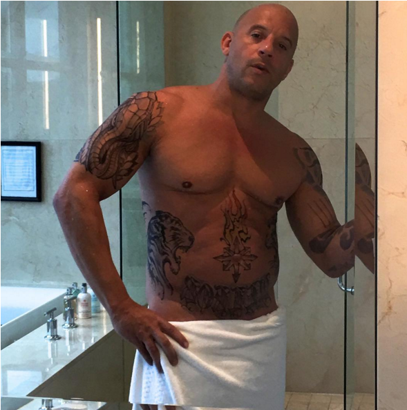 Vin Diesel, Quasi Nu, Bodybuildé Et Tatoué - Fast And Furious Tattoo Transparent PNG - 1200x630 - Free Download on - Tattoo Transparent PNG Free Download