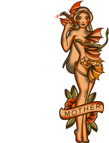 Mother Of Dragons Tattoo - Mother Of Dragons Tattoo Flash Transparent PNG - 570x504 - Free Download on - Tattoo Transparent PNG Free Download