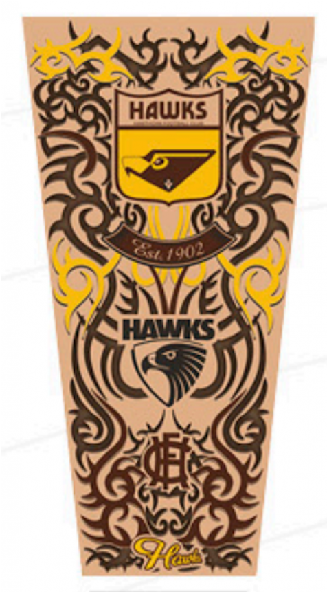 Hawthorn Hawks Afl Youth Tattoo Sleeve Transparent PNG - 800x860 - Free Download on - Tattoo Transparent PNG Free Download