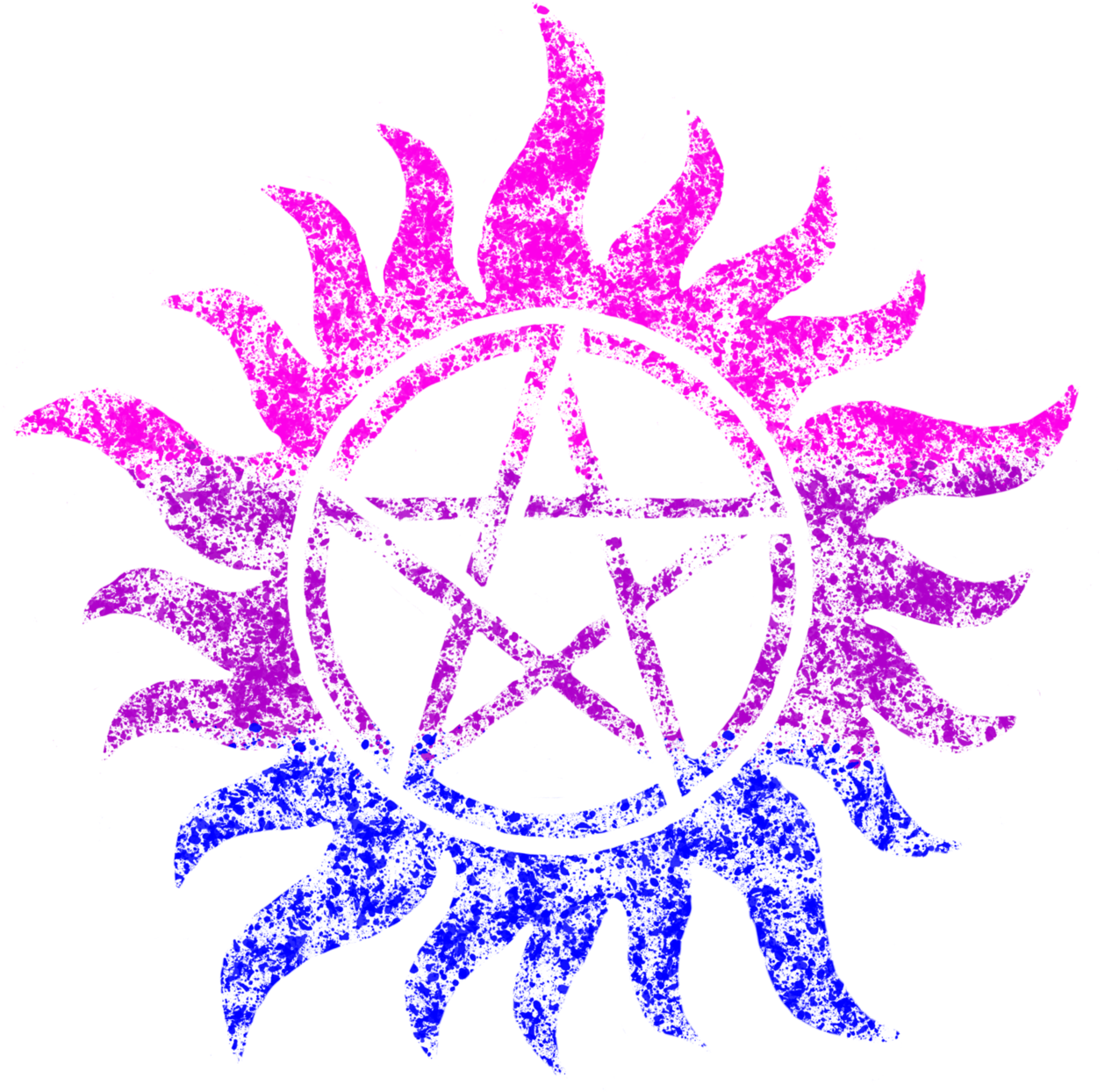 Pride Month Supernatural Spn Anti Possession Symbol - Supernatural Anti Possession Symbol Tattoo - Free Transparent PNG Clipart Images Download. - Tattoo Transparent PNG Free Download