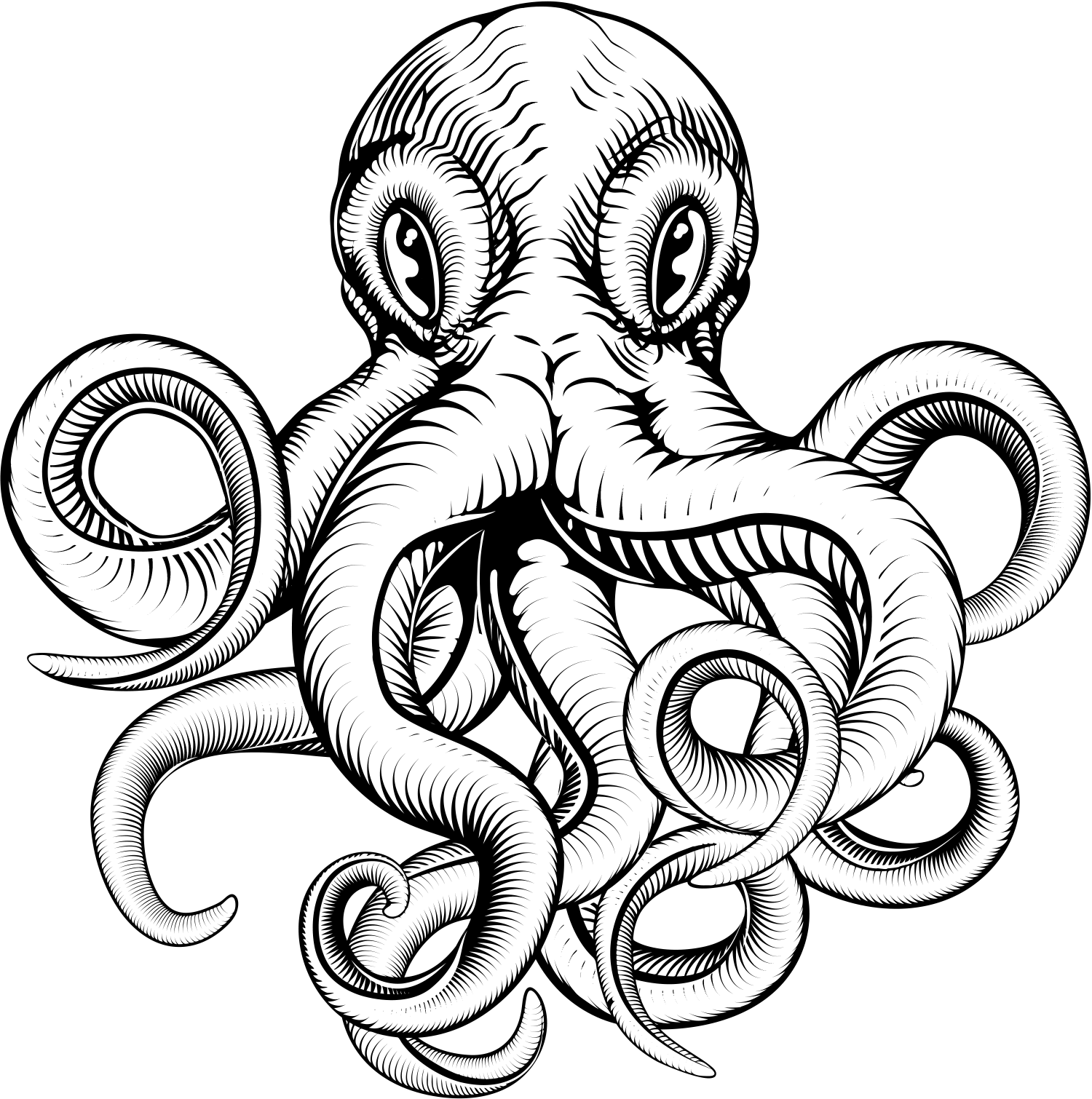 Farakana Cheltenham Drum Amp Bass Dub Bassline Music - Octopus Tattoo - Free Transparent PNG Clipart Images Download. - Tattoo Transparent PNG Free Download