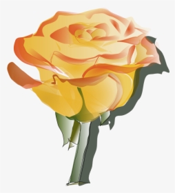 Peach Flower Clipart Sparkle - Yellow Flowers Tattoo Line Art, HD Png Download - Tattoo Transparent PNG Free Download
