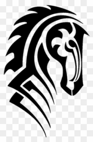 Tribal Horse Head Tattoo Design - Celtic Horse - Free Transparent PNG Clipart Images Download. - Tattoo Transparent PNG Free Download