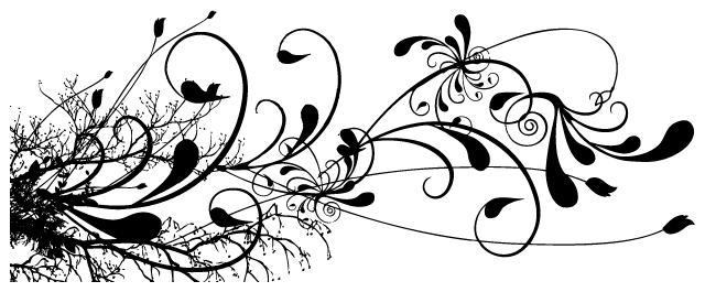 Bumper Stickers Car Tattoos Floral - Floral Swirls Design Png - Free Transparent PNG Clipart Images Download. - Tattoo Transparent PNG Free Download