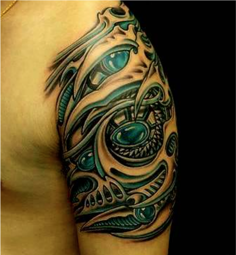 Tattoo Art Sleeve Others Biomechanical Ink Arm Clipart - Tattoo 3d Tribal Transparent PNG - 1600x827 - Free Download on - Tattoo Transparent PNG Free Download