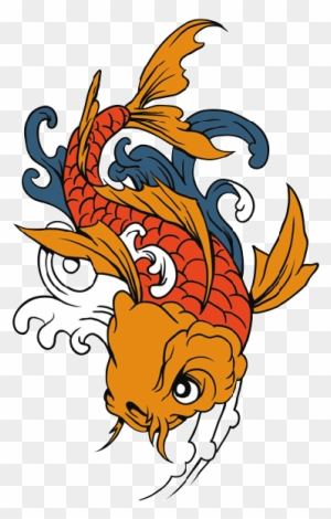 Download Fish Tattoos Png - Thewatsonshop Koi Cotton Throw Pillow - Free Transparent PNG Clipart Images Download. - Tattoo Transparent PNG Free Download