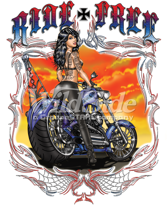 Ride Free With Iron Cross Biker, Tattoo Girl Posing - Tattoo Transparent Biker Transparent PNG - 675x675 - Free Download on - Tattoo Transparent PNG Free Download