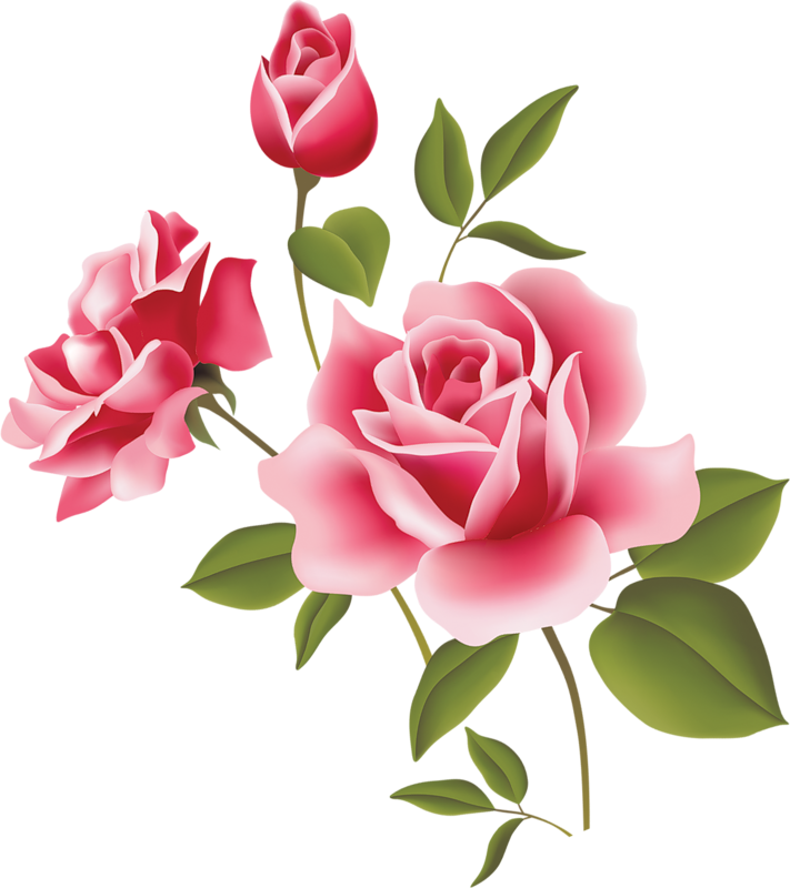 Pink Rose Clip Art 7takyynqc Png - 6-packs Mini Roses/flowers Temporary Tattoo Art - Free Transparent PNG Clipart Images Download. - Tattoo Transparent PNG Free Download