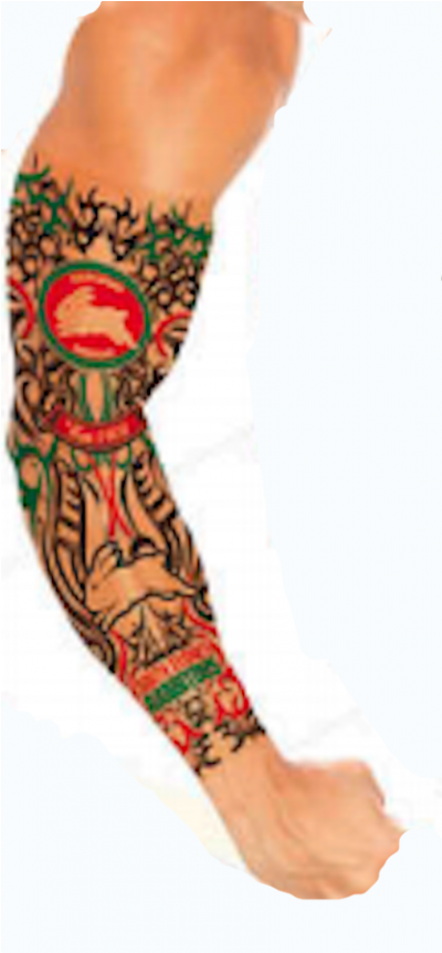 South Sydney Rabbitohs Nrl Adult Tattoo Sleeve - Newcastle Knights Tattoo Transparent PNG - 800x860 - Free Download on - Tattoo Transparent PNG Free Download