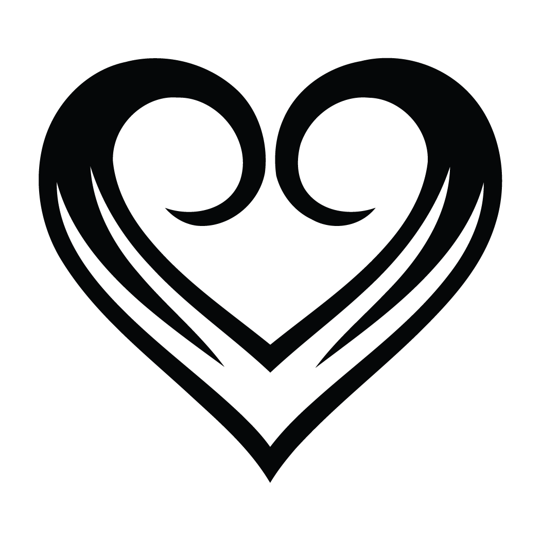 Free Light Purple Heart Clip Art - Love Tattoo Black And White - Free Transparent PNG Clipart Images Download. - Tattoo Transparent PNG Free Download