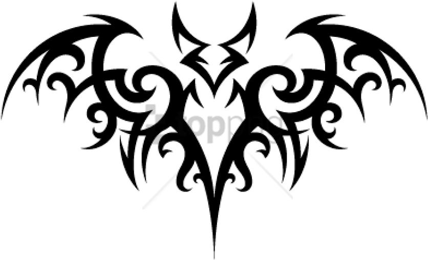 Free Png Bat Tattoo Png Image With Transparent Background - Tattoo Png Transparent PNG - 851x529 - Free Download on - Tattoo Transparent PNG Free Download