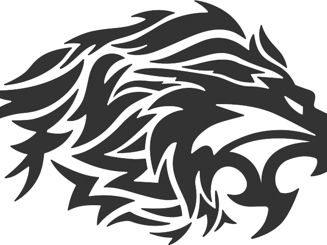Tattoos Clipart Lion - Black Lion Logo Png Transparent PNG - 640x480 - Free Download on - Tattoo Transparent PNG Free Download