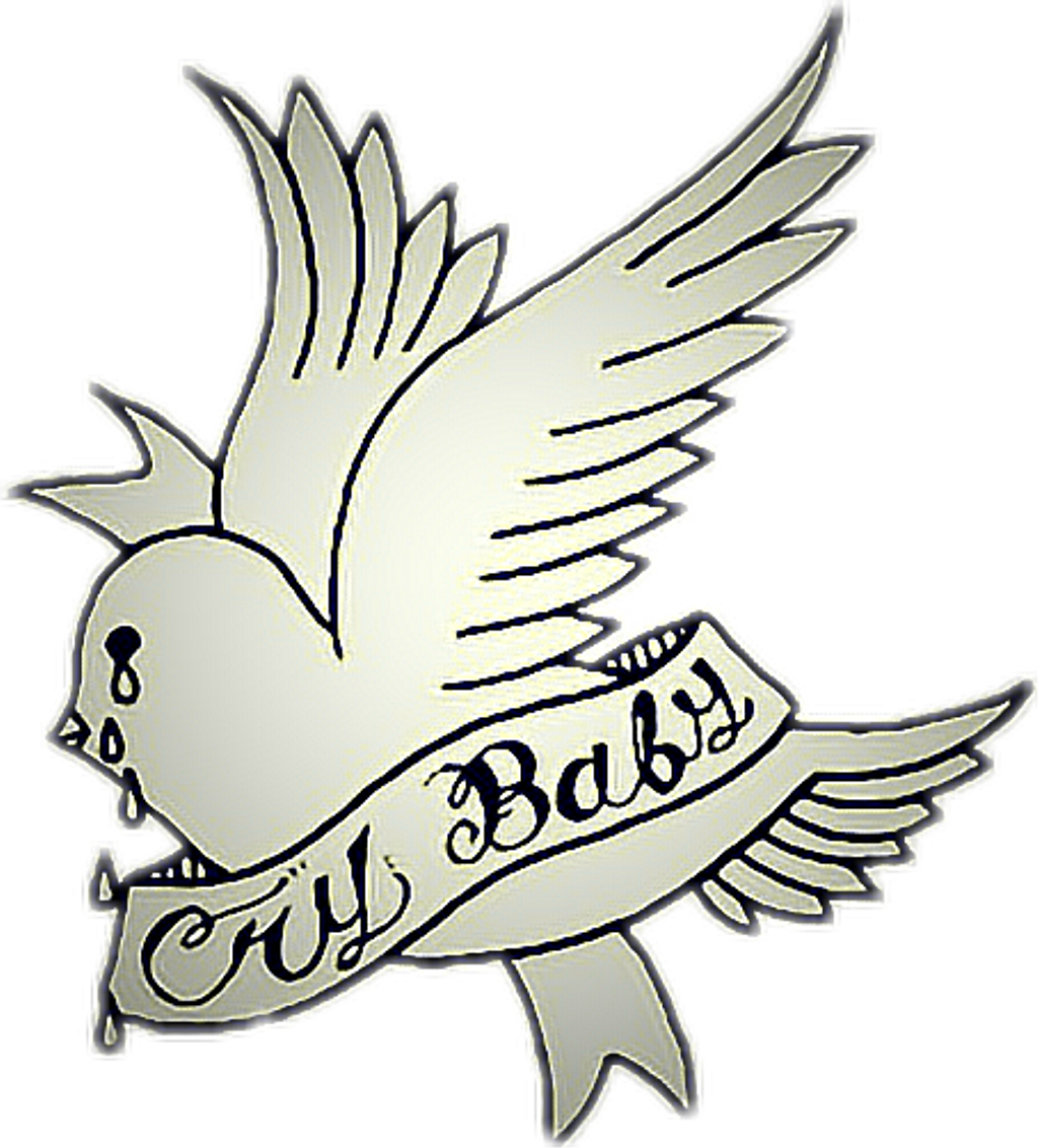 Tattoo Crybaby Aesthetic Bird Lilpeep Stickerfromraine - Lil Peep Crybaby Album Transparent PNG - 1024x1132 - Free Download on - Tattoo Transparent PNG Free Download