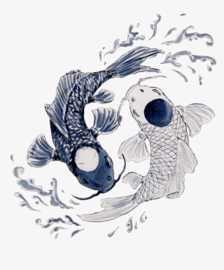 Mermaid In Celtic Knot - Twin Koi Fish Tattoo Transparent PNG - 600x650 - Free Download on - Tattoo Transparent PNG Free Download
