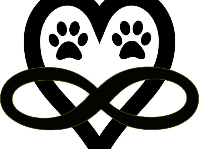 Heart Tattoos Clipart Infinity Sign - Dog Paw Print Infinity Tattoo Transparent PNG - 640x480 - Free Download on - Tattoo Transparent PNG Free Download