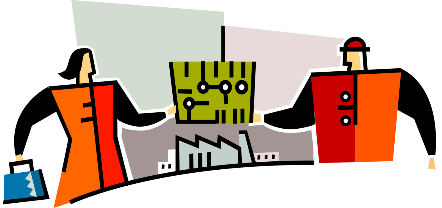 Vector Illustration Of Industrial Manufacturing Factory - Vector Illustration Of Industrial Manufacturing Factory - Free Transparent PNG Clipart Images Download. - Technology Transparent PNG Free Download