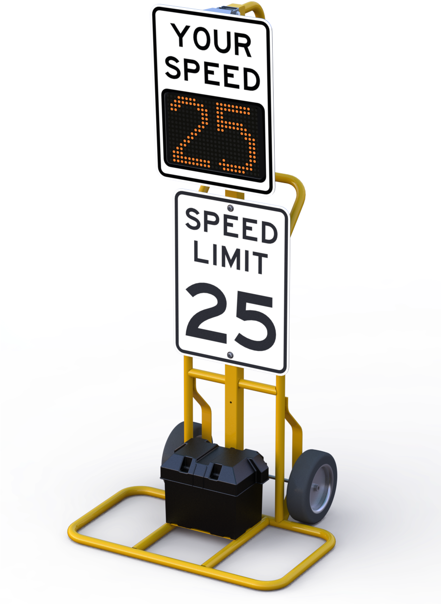 Download Speed Limit Sign Clipart Radar Speed Sign - Post Mounted Radar Speed Sign - Free Transparent PNG Clipart Images Download. - Technology Transparent PNG Free Download