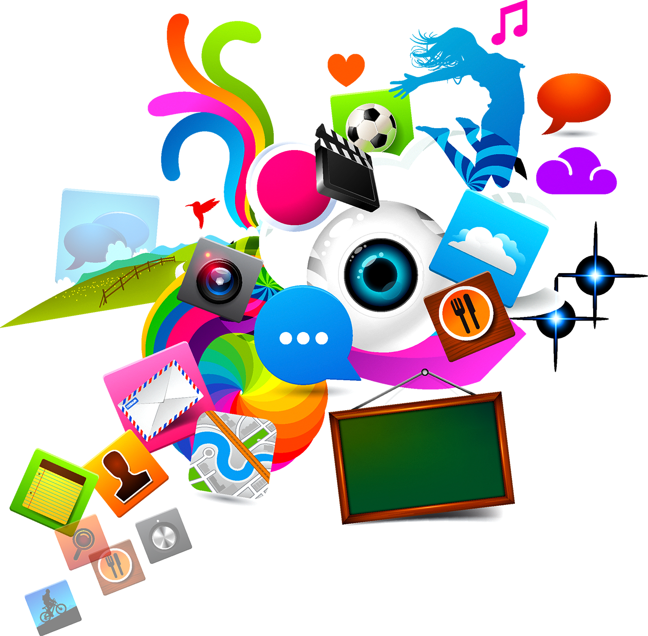 Black And White Stock Educational Technology Clip Art - Black And White Stock Educational Technology Clip Art - Free Transparent PNG Clipart Images Download. - Technology Transparent PNG Free Download