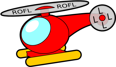 Rofl Rofl Lol Helicopter Yellow Mode Of Transport Clip - Roflcopter Png - Free Transparent PNG Clipart Images Download. - Vehicles Transparent PNG Free Download