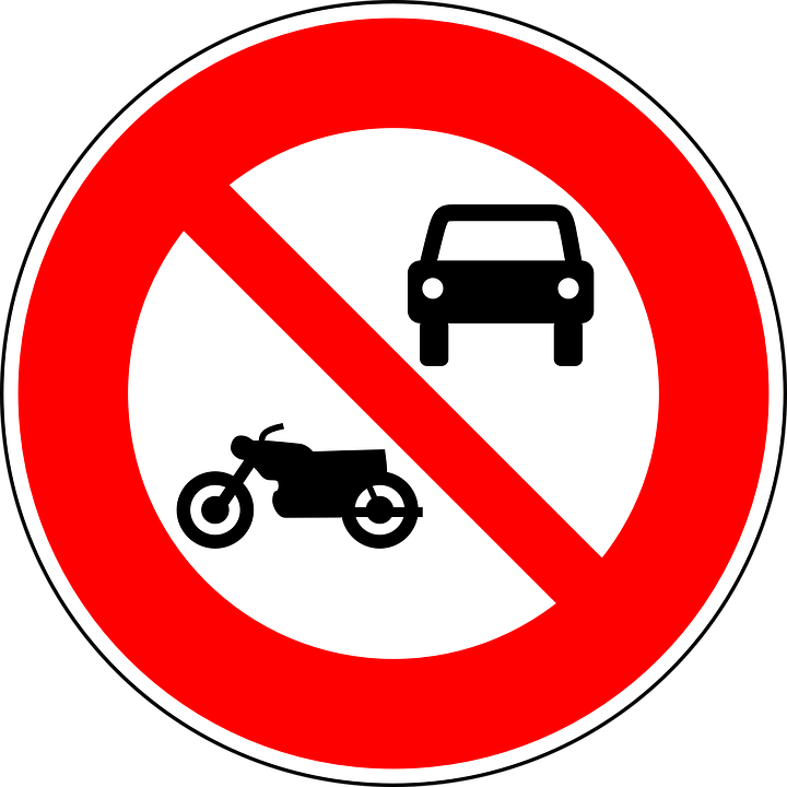 No Motor Vehicles, No Motorcycles, Traffic Sign, Sign - Imagenes De Señales Reguladoras - Free Transparent PNG Clipart Images Download. - Vehicles Transparent PNG Free Download