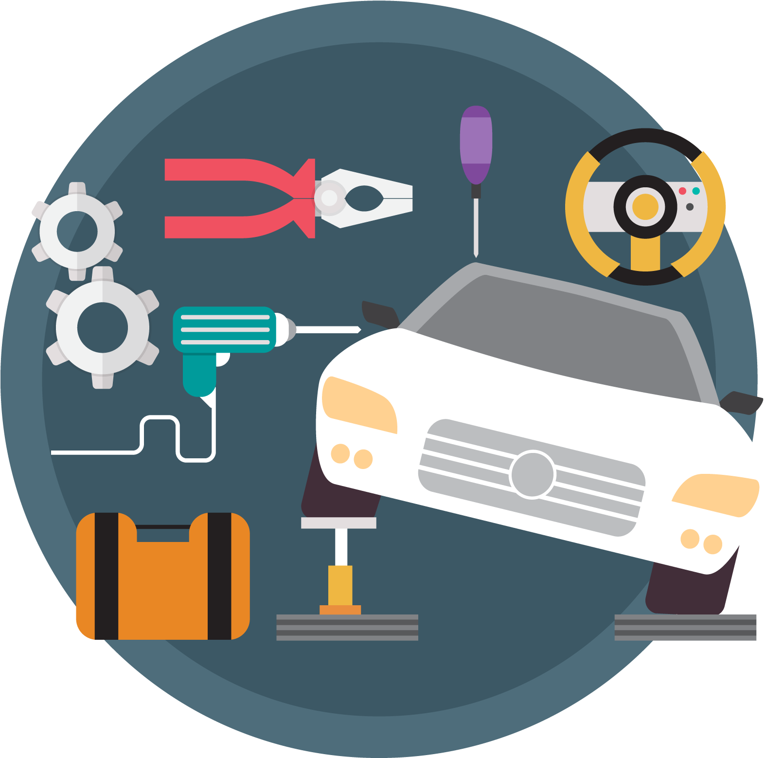 Our Vehicles Are An Integral Part Of Our Daily Lives - Car Services Illustration Png - Free Transparent PNG Clipart Images Download. - Vehicles Transparent PNG Free Download