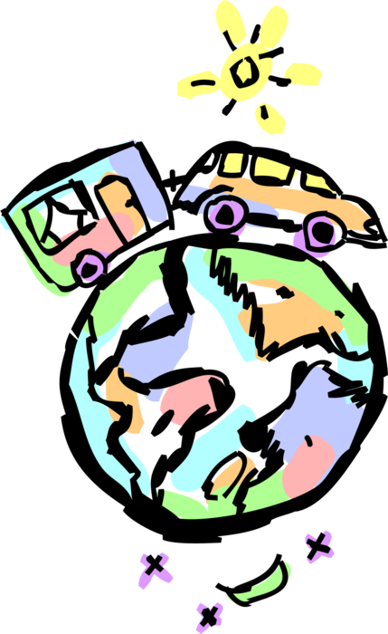 Vector Illustration Of Holiday Vacation Travel In Family - Travel - Free Transparent PNG Clipart Images Download. - Vehicles Transparent PNG Free Download