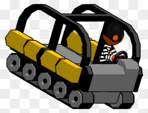 Orange Thief Man Driving Amphibious Tracked Vehicle - Royalty-free - Free Transparent PNG Clipart Images Download. - Vehicles Transparent PNG Free Download