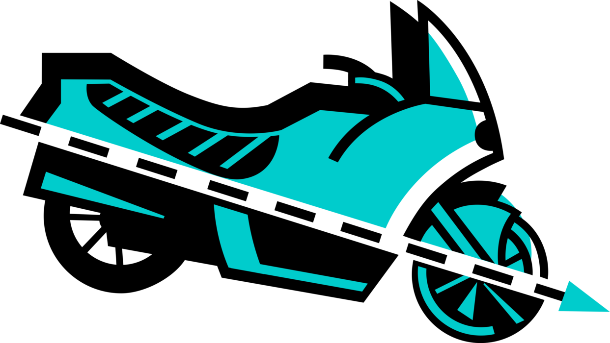 Vector Illustration Of Street Bike Motorcycle Or Motorbike - Vector Illustration Of Street Bike Motorcycle Or Motorbike - Free Transparent PNG Clipart Images Download. - Vehicles Transparent PNG Free Download