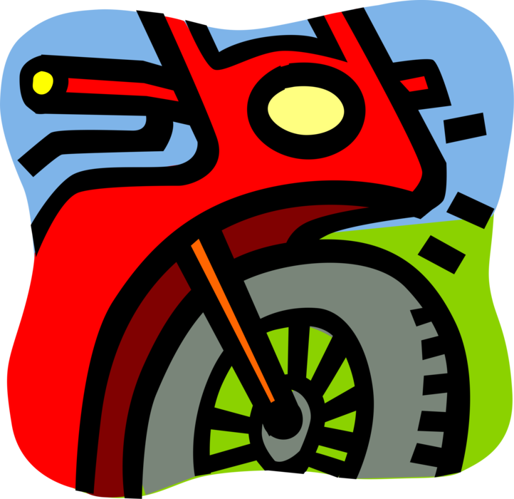 Vector Illustration Of Street Bike Motorcycle Or Motorbike - Vector Illustration Of Street Bike Motorcycle Or Motorbike - Free Transparent PNG Clipart Images Download. - Vehicles Transparent PNG Free Download