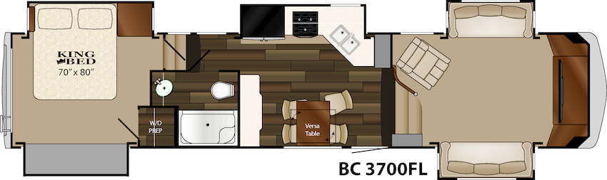The 2015 Heartland Big Country 3700fl Floor Plan - Recreational Vehicle - Free Transparent PNG Clipart Images Download. - Vehicles Transparent PNG Free Download