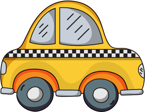Taxi Car Vehicle To Transport Service - Taxi Kawaii - Free Transparent PNG Clipart Images Download. - Vehicles Transparent PNG Free Download