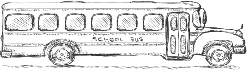 Wise School Transportation Manages Buses And Vehicles - Sketch Of A School Bus - Free Transparent PNG Clipart Images Download. - Vehicles Transparent PNG Free Download
