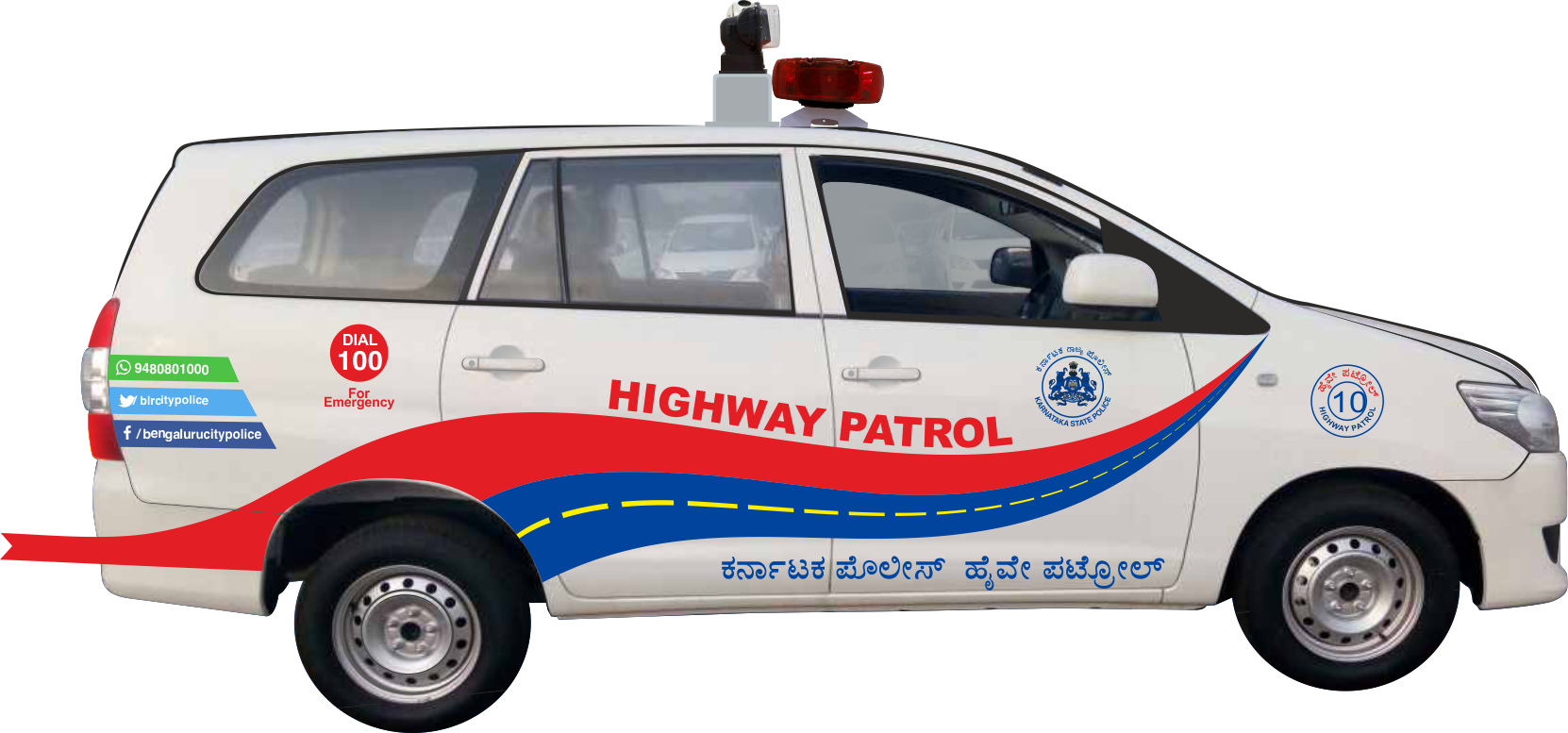 Vehicle Branding For Karnataka State Police - Highway Patrol Police India - Free Transparent PNG Clipart Images Download. - Vehicles Transparent PNG Free Download