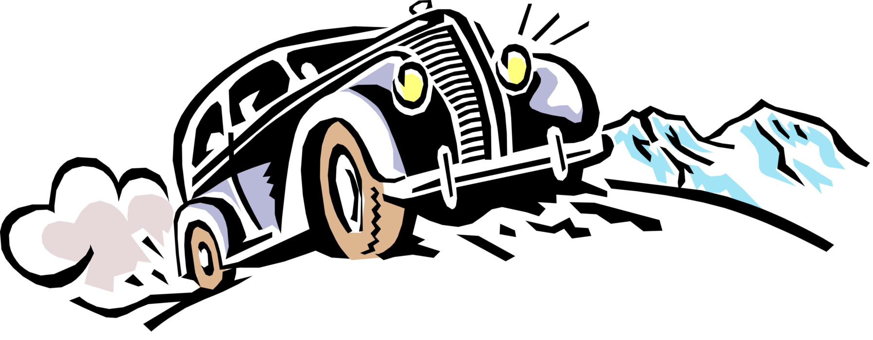Vector Illustration Of Vintage Antique Automobile Car - Vector Illustration Of Vintage Antique Automobile Car - Free Transparent PNG Clipart Images Download. - Vehicles Transparent PNG Free Download