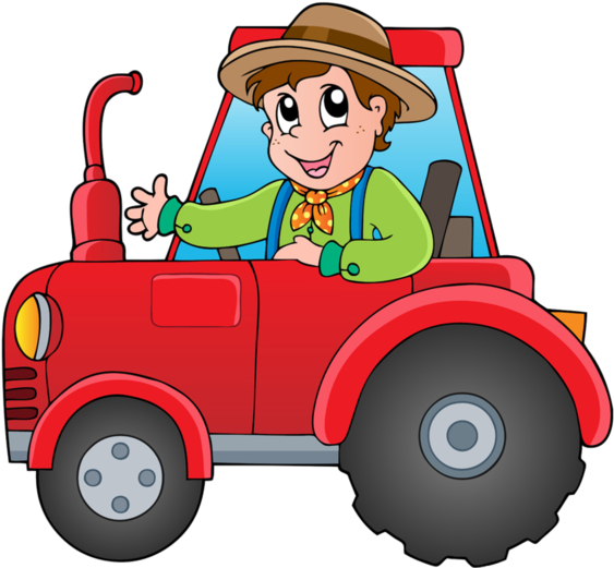 Farmer Clipart Farm Vehicle - Imagenes De Un Tractor Animado - Free Transparent PNG Clipart Images Download. - Vehicles Transparent PNG Free Download
