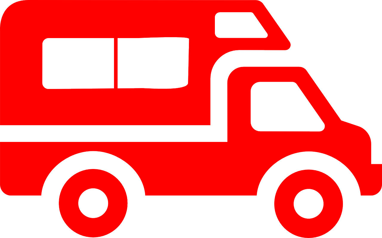 Red Van Big Transport Vehicle Png Image - Aire De Camping Car - Free Transparent PNG Clipart Images Download. - Vehicles Transparent PNG Free Download