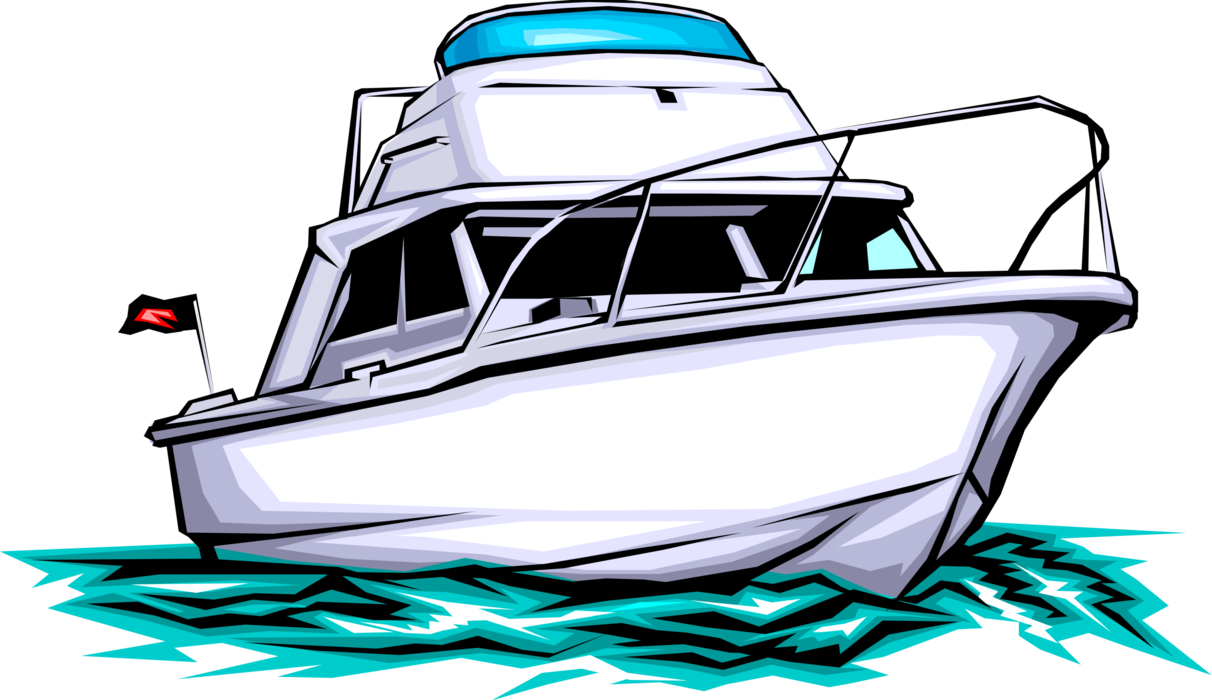 Vector Illustration Of Pleasure Craft Boat Watercraft - Boat Clipart - Free Transparent PNG Clipart Images Download. - Vehicles Transparent PNG Free Download