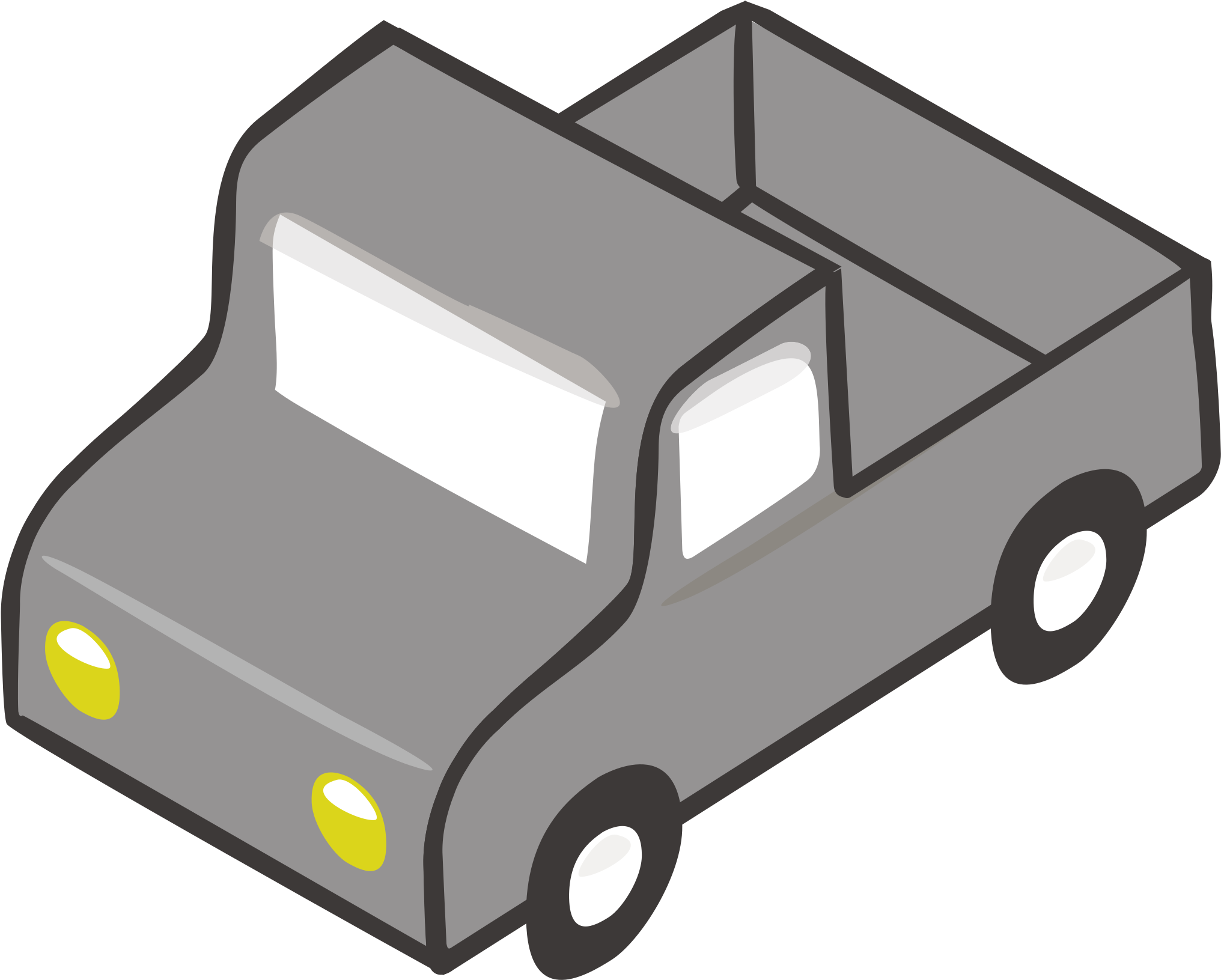 Pickup Truck Car Van Toyota Hilux Motor Vehicle - Gray Truck Clipart - Free Transparent PNG Clipart Images Download. - Vehicles Transparent PNG Free Download