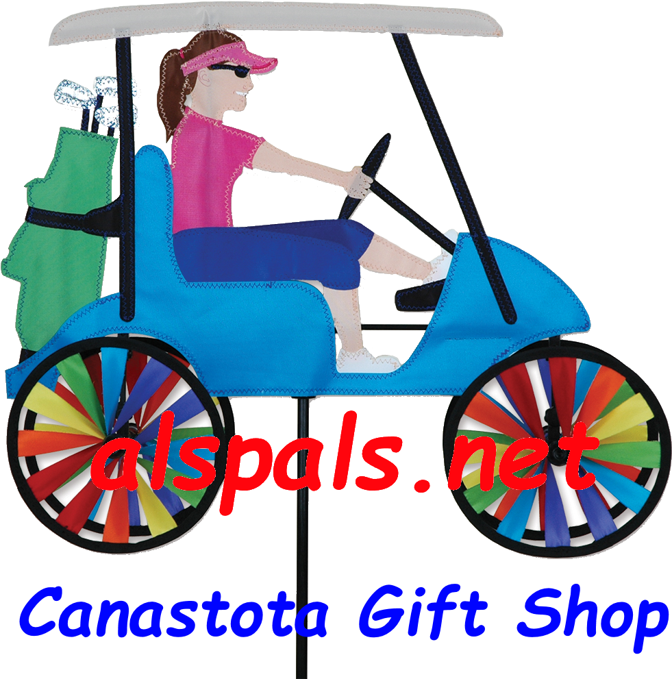 Golf Cart 17" Lady, Vehicle Spinners - Premier Lady Golf Cart Spinner 17 Inch Spinner - Free Transparent PNG Clipart Images Download. - Vehicles Transparent PNG Free Download