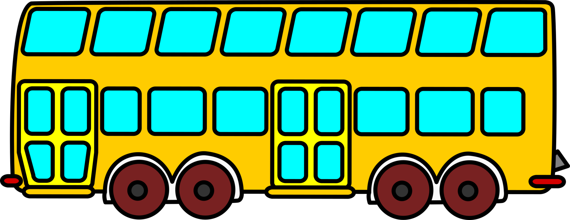 Double-decker Bus Motor Vehicle Train Car - Tabbies Legal Exhibit Label 58092, 6 Packs - Free Transparent PNG Clipart Images Download. - Vehicles Transparent PNG Free Download